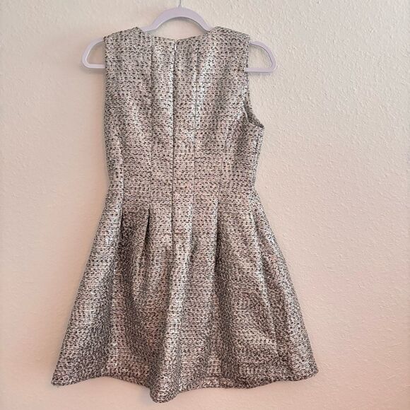 NWOT J.O.A. Embellished Dress Silver Tweed-style Dress Size Medium - Picture 6 of 7